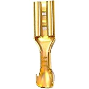 100 قطعة 2.8/4.8/6.3 مللي متر محطات تجعيد الإناث والذكور موصلات نحاسية وأكمام عازلة (2.8 ذكر ذهبي) in Kuwait