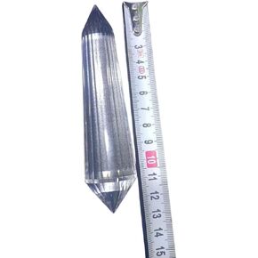 1 قطعة عصا سحرية كريستال كوارتز شفافة مزدوجة الإيقاف 24 جانبًا، 120 مم in Kuwait