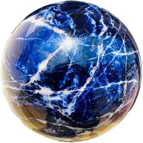 1 قطعة 1500-1600 جرام كرة كريستال كوارتز سوداليتي زرقاء in Kuwait