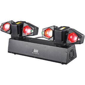JUNMAN Two Arm Four Head Led Beam Moving Head Light DJ Disco Stage Lights DMX512 13/23 Channels for Wedding Party Event Lighting Show in Kuwait