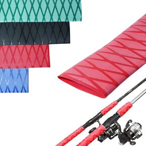 Heat Shrink Tubing for Grip Handle, 3.2 Feet Long, 15-45mm Size Range, Non-Slip Waterproof Insulation Wrap, Durable Repair for Fishing Rod, Tennis Racket, Tools (Black, 45mm) in Kuwait