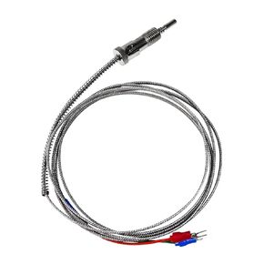 Compression Spring Thermocouple M12 K J PT100 Type Metal Temperature Sensor 0.5m 1m 2m 1Pcs(J Type 0.5m) in Saudi Arabia