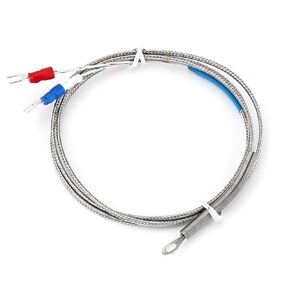 5 مللي متر ثقب غسالة الحرارية مسبار مستشعر درجة الحرارة K E نوع 1/2/3/4/5 متر كابل للتحكم في درجة الحرارة الصناعية (E نوع 5 متر) in Kuwait