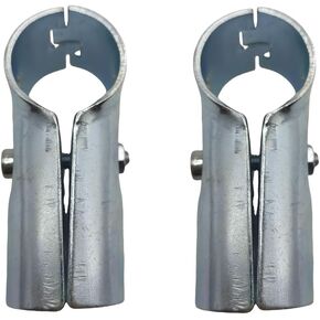 2 Pcs T Clamps Pipe Connector Metal Fittings,Structural Pipe Connector Joint,Fit OD 1-1/4 inch (32 mm) Carbon Steel End Rail Tee Clamps,Chain Link Fence,Bolts and Nuts Included in Kuwait