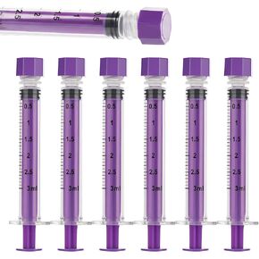 60ml Large Syringe with Screw Cap, 60cc Syringe for Liquid Feeding, Science Lab, Measurement, Individually Sealed Packed, 10 Pack in Kuwait