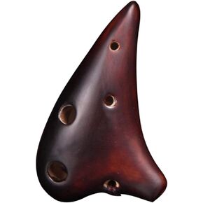 Mini 6-Hole Treble F (SF) الأكرينا الطينية المدخنة، آلة موسيقية وطنية إبداعية على شكل غواصة، زخارف قلادة رائعة، حبل قصير + مواد تعليمية in Kuwait