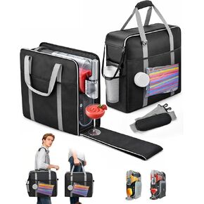 حقيبة حمل آلة Ninja Slushie لـ FS301 وFS300، حقيبة حمل Ninja Slushie ذات فتحة أمامية مع 3 طرق للحمل ووسادة كتف سميكة، حماية ثلاثية الطبقات لصانع المشروبات المجمدة وملحقاتها in Kuwait