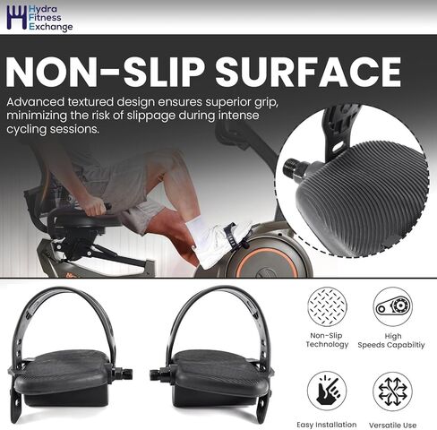 مجموعة دواسات مغزلية من Wes-lo Pro-Form مقاس 1/2 بوصة بديلة لدراجات التمرين الثابتة المستقيمة، دواسات متينة لليسار واليمين لمعدات ركوب الدراجات الداخلية in Kuwait