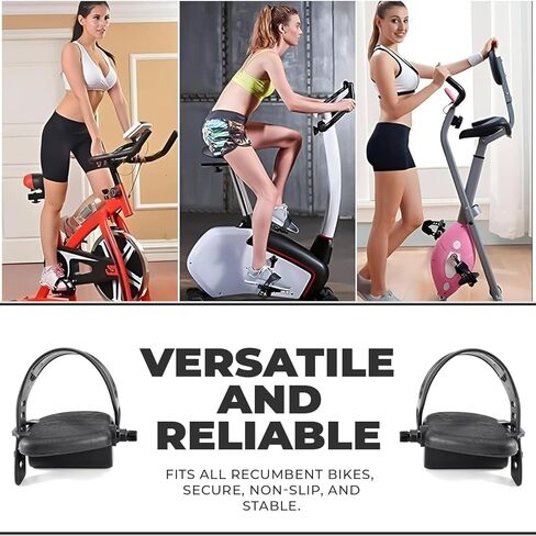 مجموعة دواسات مغزلية من Wes-lo Pro-Form مقاس 1/2 بوصة بديلة لدراجات التمرين الثابتة المستقيمة، دواسات متينة لليسار واليمين لمعدات ركوب الدراجات الداخلية in Kuwait