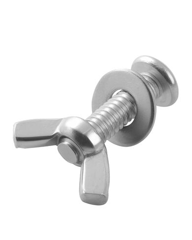 10 Sets 304 Stainless Steel Screw, Washer and Wing Nut Fasteners Kit, Hardware Installation Accessories, 1/4"-20 × 1" Phillips Head Screws with Washers and Hand-Tightening Wing Nuts in Saudi Arabia