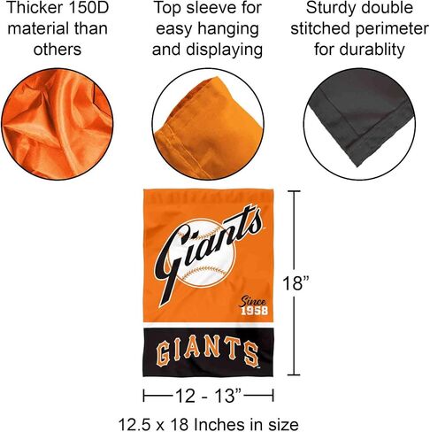 San Francisco Giants Retro Vintage Throwback Double Sided Garden Flag in Saudi Arabia