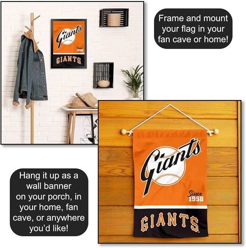 San Francisco Giants Retro Vintage Throwback Double Sided Garden Flag in Saudi Arabia