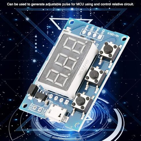 Fafeicy Adjustable 2 Channel PWM Frequency Duty Cycle Generator, for MCU Pulse Control, 1Hz-150KHz Output with USB Power Supply in Saudi Arabia