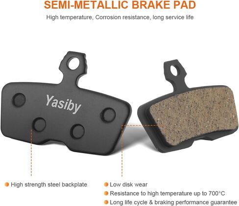 وسادات فرامل الدراجة، 4 أزواج من وسادات فرامل الأقراص عالية الأداء مع أدوات التثبيت، وسادات فرامل الدراجة الجبلية الممتازة شبه المعدنية والعضوية من الراتنج لـ AVID SRAM Code R RE RSC، Guide RE، G2 RE، DB8 in Kuwait