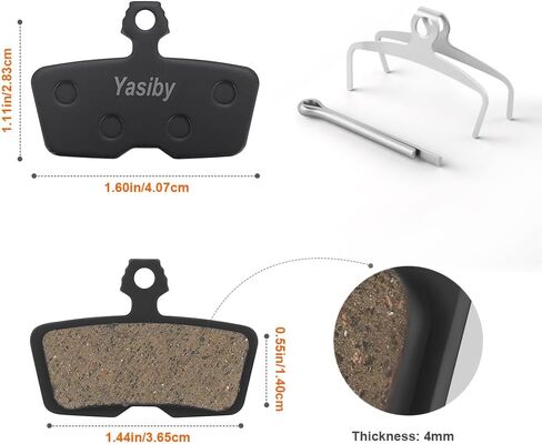 وسادات فرامل الدراجة، 4 أزواج من وسادات فرامل الأقراص عالية الأداء مع أدوات التثبيت، وسادات فرامل الدراجة الجبلية الممتازة شبه المعدنية والعضوية من الراتنج لـ AVID SRAM Code R RE RSC، Guide RE، G2 RE، DB8 in Kuwait