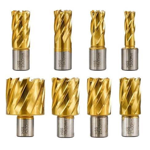 لقمة مثقاب مجوفة بطلاء أساسي لقمة مثقاب ويلدون شانك حلقية لقطع المعادن لقمة مثقاب مغناطيسية قطعة واحدة (اللون: 17 × 35 مم) in Kuwait