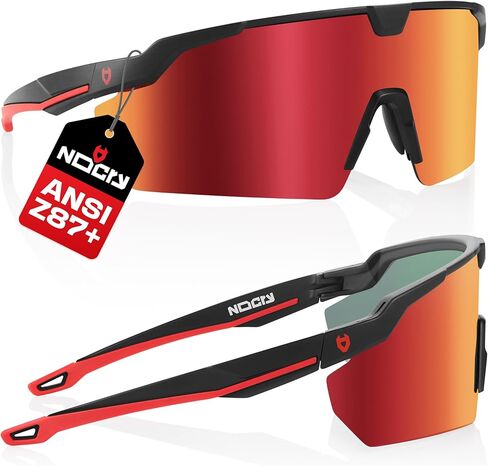 NoCry ANSI Z87 Sunglasses For Men or Women with Anti-Scratch and 100% UV Protection — High Contrast Lens Tinted Safety Glasses for Men — Perfect Z87 Safety Glasses or Safety Sunglasses in Kuwait