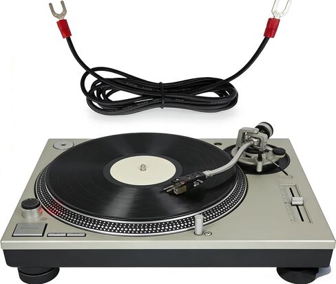 Turntable Ground Wire 3.3ft - Universal Grounding Cable for Record Player Technics Phono Anti-Hum with Spade Lug Terminals 18AWG in Saudi Arabia