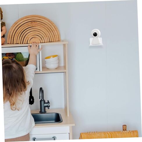 TEHAUX 3Pcs Clear Acrylic Wall Mount for Security Cameras and Speakers Easy Installation Floating Shelf for Monitors Projector Shelf and More Sturdy Stylish Design in Saudi Arabia