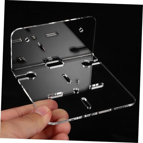TEHAUX 3Pcs Clear Acrylic Wall Mount for Security Cameras and Speakers Easy Installation Floating Shelf for Monitors Projector Shelf and More Sturdy Stylish Design in Saudi Arabia