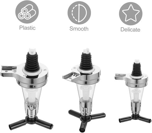 OUNONA Wall Mounted Water Dispenser Pump for Liquor 3-Piece Set Adjustable Shot Pourer Beverage Rack Ration Control for Home Bar and Parties in Saudi Arabia