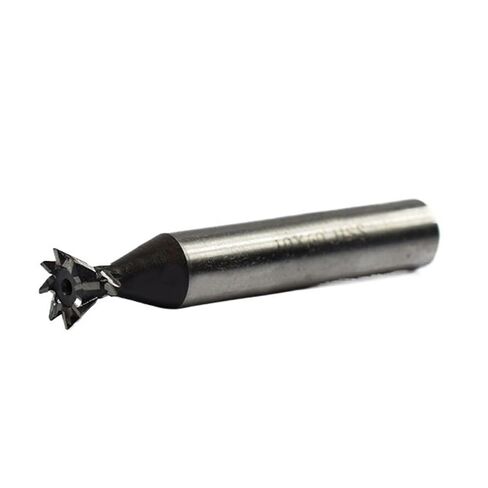 Dovetail Milling Cutter,HSS Dovetail Cutter End Mill, Cutting Stability Milling Cutter, 10-60mm Straight Shank HSS End Mill 45/55/60 Degrees 1pc(16MM x 60)(14MM x 45) in Kuwait