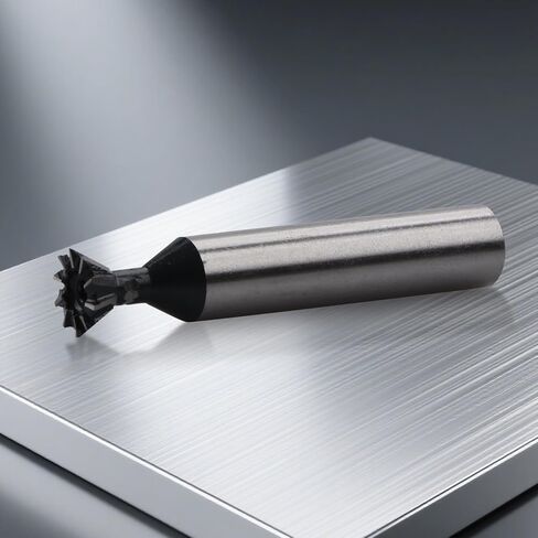 60 Degree Dovetail Milling Cutter with Double Cutting Edges HSS 10-Teeth Grooving End Mill Tool for Slot Machining in Saudi Arabia