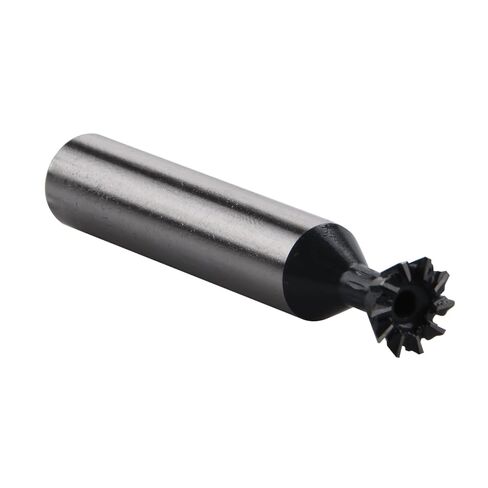 60 Degree Dovetail Milling Cutter with Double Cutting Edges HSS 10-Teeth Grooving End Mill Tool for Slot Machining in Saudi Arabia
