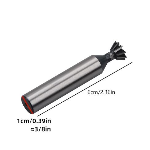 60 Degree Dovetail Milling Cutter with Double Cutting Edges HSS 10-Teeth Grooving End Mill Tool for Slot Machining in Saudi Arabia
