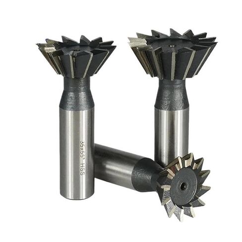 Dovetail Milling Cutter,Dovetail Gear Cutting Tools, 45/55/60 Degrees CNC Router Bit, High Speed Steel Milling Cutting Tools 1pc(32mmx60)(20mmx60) in Kuwait