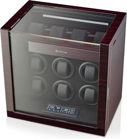 حافظة ساعات TIMECUBE 6 مع إضاءة داخلية و4 فتحات لتخزين الساعة (أبيض) in Kuwait