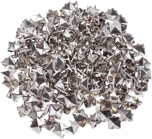 LIFKOME 200pcs Square Rivet Metal Studs for DIY Clothing Shoes and Accessories Stylish Silver Punk Nail Decor for Bags and Belts in Saudi Arabia
