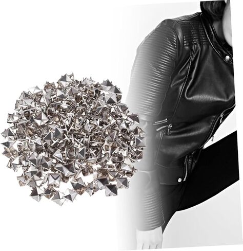 LIFKOME 200pcs Square Rivet Metal Studs for DIY Clothing Shoes and Accessories Stylish Silver Punk Nail Decor for Bags and Belts in Saudi Arabia