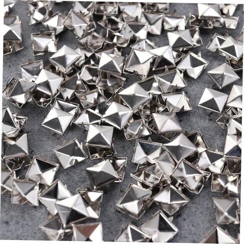 LIFKOME 200pcs Square Rivet Metal Studs for DIY Clothing Shoes and Accessories Stylish Silver Punk Nail Decor for Bags and Belts in Saudi Arabia