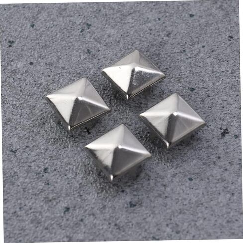 LIFKOME 200pcs Square Rivet Metal Studs for DIY Clothing Shoes and Accessories Stylish Silver Punk Nail Decor for Bags and Belts in Saudi Arabia