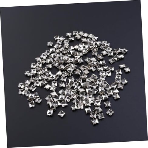 LIFKOME 200pcs Square Rivet Metal Studs for DIY Clothing Shoes and Accessories Stylish Silver Punk Nail Decor for Bags and Belts in Saudi Arabia