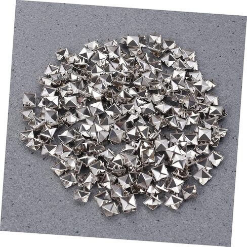 LIFKOME 200pcs Square Rivet Metal Studs for DIY Clothing Shoes and Accessories Stylish Silver Punk Nail Decor for Bags and Belts in Saudi Arabia