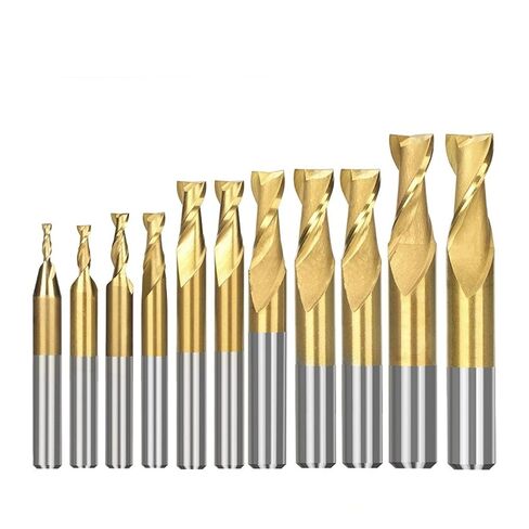 CNC Router Bits Flat Nose Carbide Endmill HSS Milling Cutter 2 Flute End Mill Spiral for Wood Metal Aluminum in Saudi Arabia