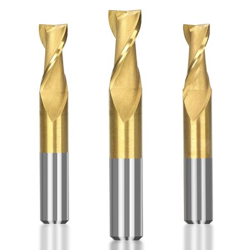 CNC Router Bits Flat Nose Carbide Endmill HSS Milling Cutter 2 Flute End Mill Spiral for Wood Metal Aluminum in Saudi Arabia
