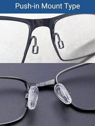 Eyeglass Nose Pads,BEHLINE Sunglass Replacement Nose Piece Compatible with Oakley/Maui Jim Kahuna Eyewear Frames,Push in Soft Silicone Nose Guards for Glasses Anti Slip(5Pairs,Clear) in Saudi Arabia