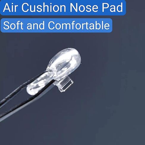 Eyeglass Nose Pads,BEHLINE Sunglass Replacement Nose Piece Compatible with Oakley/Maui Jim Kahuna Eyewear Frames,Push in Soft Silicone Nose Guards for Glasses Anti Slip(5Pairs,Clear) in Saudi Arabia