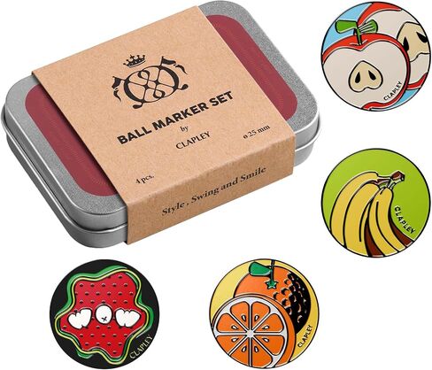 أقلام تحديد كروية من كلابلي، مجموعة صندوق هدايا فاخرة للاعبي الجولف، 4 قطع من الفولاذ المقاوم للصدأ ومينا معالج بالفرن، لافتة للنظر وسهلة التحديد، زوج مع قفاز مغناطيسي ومشبك in Kuwait