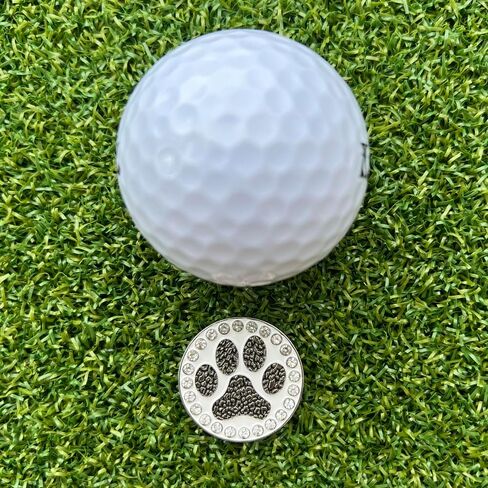 Giggle Golf Bling Golf Ball Marker Pack with Hat Clip – Animal Print Sparkly Markers for Women Golfers (Zebra, Tiger & Paw Print) – Fun Wild Golf Gift Set in Saudi Arabia
