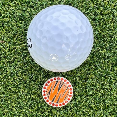 Giggle Golf Bling Golf Ball Marker Pack with Hat Clip – Animal Print Sparkly Markers for Women Golfers (Zebra, Tiger & Paw Print) – Fun Wild Golf Gift Set in Saudi Arabia