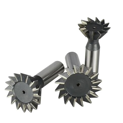 Dovetail Milling Cutter,Dovetail Gear Cutting Tools, 45/55/60 Degrees CNC Router Bit, High Speed Steel Milling Cutting Tools 1pc(32mmx60)(10mmx45) in Kuwait