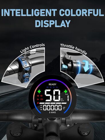 DEEPOWER Electric Bike for Adults,1500W Peak Motor 30MPH Electric Dirt Bike,Dual Suspension Ebikes for Adults, 20" Fat Tire E Bike with 624Wh 40 Miles Battery,UL2849 Tested in Kuwait