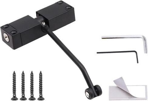 Door Closer Adjustable Closing Hinge Safety (Black) in Saudi Arabia