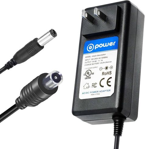 شاحن T POWER 42V لـalloweek R1 Gotrax A5 Joyhis JS03 Segway Ninebot G65 G65E MAX 2 Qlife QEUS001 دراجة سكوتر كهربائية NB-42D0-02D9 فئة البطارية 2 محول تيار متردد تيار متردد in Saudi Arabia