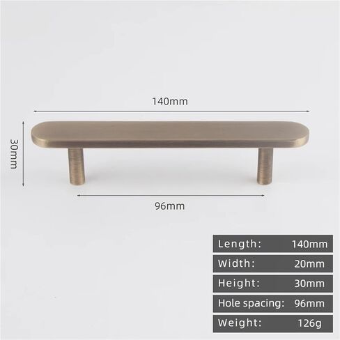 العتيقة النحاس 296 مللي متر الرجعية طويلة سحب خزانة المطبخ درج مقبض 1 قطعة (8895-96) in Kuwait