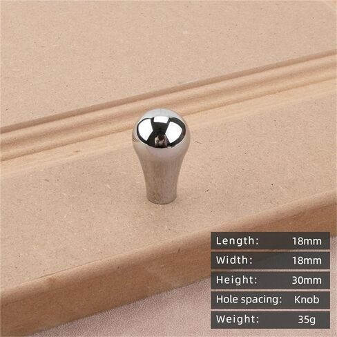 خزانة نحاسية صلبة مقبض سحب من الكروم اللامع كرة مستديرة درج قطرات الماء 1 قطعة (10-18 مللي متر) in Kuwait